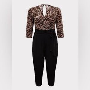 Torrid Leopard/Black Jumpsuit 3X